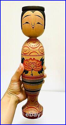 KOKESHI Japanese Doll vintage antique Japan Mitsuo Mori used wood GG