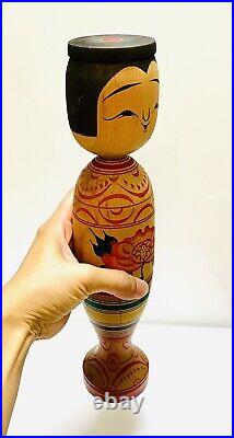 KOKESHI Japanese Doll vintage antique Japan Mitsuo Mori used wood GG