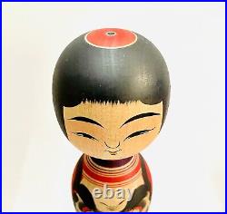 KOKESHI Japanese Doll vintage antique Japan used wood Junichi Sasamori daruma Q