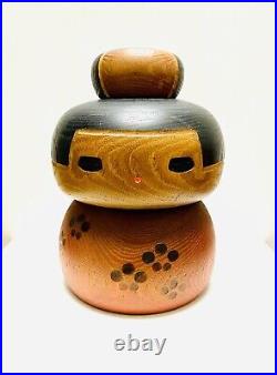 KOKESHI Japanese Doll vintage antique Japan used wood Sanpei Yamanaka G 16.5