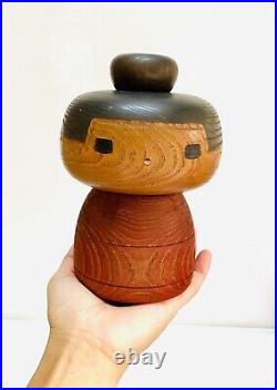 KOKESHI Japanese Doll vintage antique Japan used wood Sanpei Yamanaka dango S