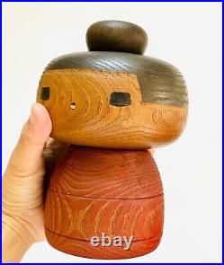 KOKESHI Japanese Doll vintage antique Japan used wood Sanpei Yamanaka dango S