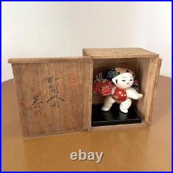 Kaga doll Shishimai style Japanese doll Object Display Antique Vintage 4inch