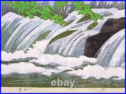 Kibune River 1991 175/180 by Masao Ido Kyoto Picture Japan Vintage Art Antique