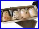 Kokeshi Japanese Wooden Doll Vintage Antique Set Lot of 4 KY404 from Japan