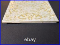 LOT OF 30 FM Japan Ceramic Wall Tile 4x4 White Yellow Glossy VINTAGE