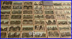 Lot Set of Vintage Antique 48 photocolortype JAPAN and RUSSIAN w BOX Military