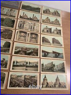 Lot Set of Vintage Antique 48 photocolortype JAPAN and RUSSIAN w BOX Military