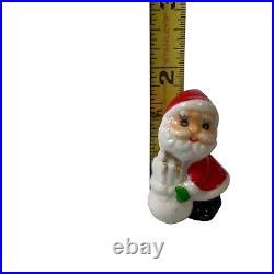 Lot VTG Napco Mini Bone China Christmas Ornament Snowmen, Santa, Mice & More