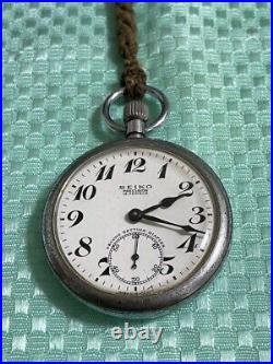 M Japanese Vintage clock antique japan Seiko PRECISINO pocket watch