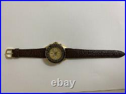 Men's SEIKO Vintage Pilot Chronograph 7T34-6A2L Slide rules bezel watch
