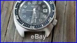 Mens Vintage Seiko 6105-8000 Diver Watch 38mm Just Serviced KEEPS A+ TIME