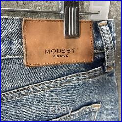Moussy Vintage Howa Jeans Size 28 Button Fly Distressed Wash Made in Japan