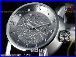 NEW Invicta Mens S1 Yakuza Dragon NH35A Automatic Silver-tone Stainless St Watch