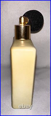NIPPON Vintage Antique Colorful Hand Painted Light Ceramic Square Perfume Bottle