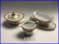 NORITAKE Morimura (M) 1930s Vintage Japan 24k Gold Rim Sugar Bowl/Creamer gravy