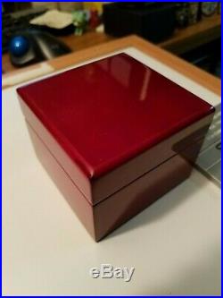 NOS Seiko 7T62-0BF0 Men's Ultralight Titanium Alarm Chronograph 100M Wood Boxed