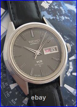 Nice Vintage King Seiko Hi-beat 5626-7111 Black Dial Automatic 25 Jewels Watch