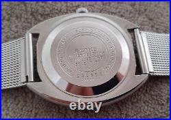 Nice Vintage Seiko LM Dark Blue Dial 5606-7150 Automatic 23 Jewels Japan Watch