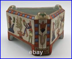 Nippon Porcelain Triangular Ferner VINTAGE RARE Egyptian Decor