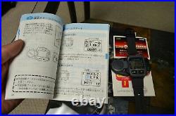 Nos Casio Jg-200 Super Cyber Cross Watch Ir Beam Game Vintage CMD Dbc Prt Ts Bm
