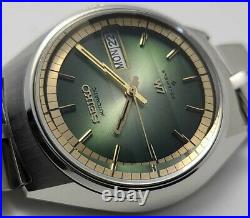 OH serviced, Vintage 1973 SEIKO LORD MATIC WEEKDATER Cut Glass Automatic #606