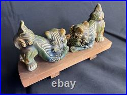 Okinawa folk crafts, Shisa, vintage, pottery, wooden, antique Japan