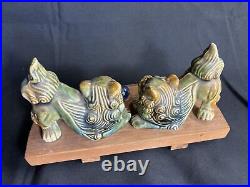 Okinawa folk crafts, Shisa, vintage, pottery, wooden, antique Japan