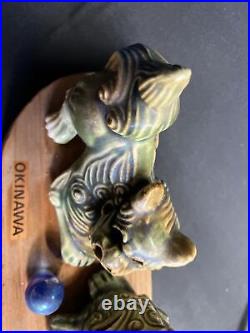 Okinawa folk crafts, Shisa, vintage, pottery, wooden, antique Japan