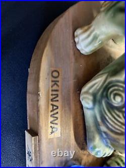 Okinawa folk crafts, Shisa, vintage, pottery, wooden, antique Japan