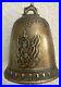 Old copper Bell Heavenly Woman Workmanship Gold Brown Japan 6 Heavy HTF