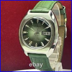 Orient 70s Luxury Automatic Windshield Replaced Vintage Antique Wristwatch Japan