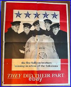 Original Vintage WWII Posters Rising Sun Sullivan Brothers Japan Next! 1943