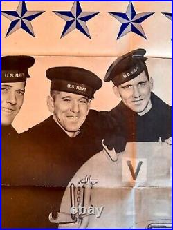 Original Vintage WWII Posters Rising Sun Sullivan Brothers Japan Next! 1943