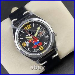 Overhauled Retro Seikoreleased In Japan Vintage Antique Automatic Winding Mickey