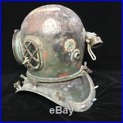 RARE Japanese Antique Diving Helmet TOA Bronze Vintage Deep Sea Scuba SENSUIGU