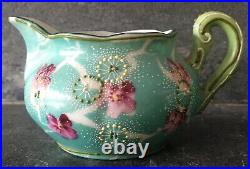 RARE Nippon Royal Moriye Hand Painted Creamer Sugar Set Vintage Antique JAPAN