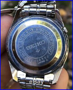 RARE Seiko 6119-8100 Mens Watch. 100% Original! Vietnam War Spec Ops Watch