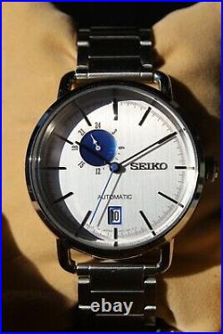 RARE Seiko Spirit Smart SCVE005 Blue Automatic Watch Great Condition with Box