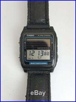 RARE Vintage Casio FB-90W Digital Solar Watch Module 668 Alarm Chronograph