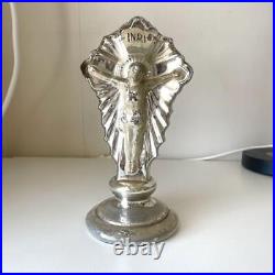 Rare Mercury glass Christ statue vintage antique From import Japan