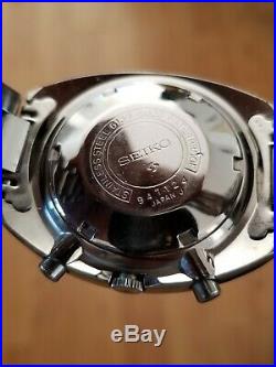 Rare Notch Case Seiko Chronograph Pogue Pepsi 6139.6000 Mens Automatic Watch