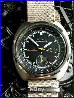 Rare Vintage 1971 Jdm Seiko 6139-7012 Speed-timer 21j. Automatic Chronograph