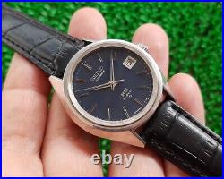 Rare Vintage King Seiko Hi-beat 5625-7110 Blue Dial Automatic 25 Jewels Watch