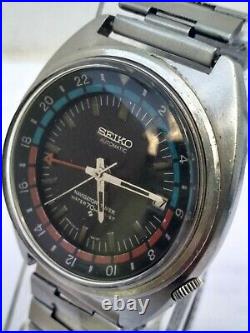 Rare Vintage Seiko 6117 6410 Automatic GTM Navigator Timer 70M