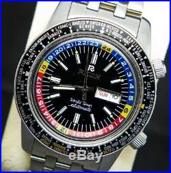 Ricoh World Timer GMT 61215A Automatic 21 Jewels 1970-1979 Men's Wrist Watch