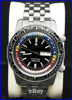 Ricoh World Timer GMT 61215A Automatic 21 Jewels 1970-1979 Men's Wrist Watch