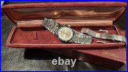 SEIKO 45899 Crown Chronograph Manual 5719 Vintage Watch 1964 Olympics Serviced