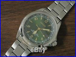 SEIKO SARB017 Alpinist Green Dial 6R15 00E1 Metal/Leather/Nylon 5 Bracelets