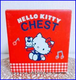Sanrio Hello Kitty 1984 Year Made Vintage Chest Antique Accessory Box NM Japan